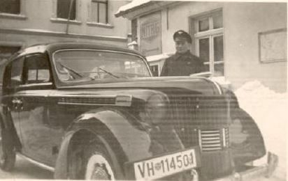 Opel-Chauffeurfahrzeug, Eingang Ludwigshöhstraße