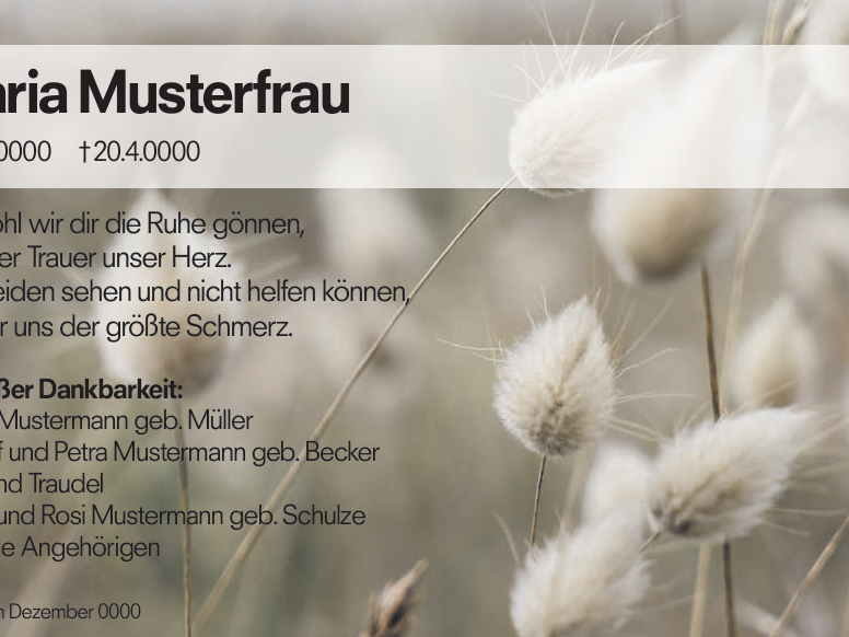 DECHERT Bestattungen digitale Anzeige 3