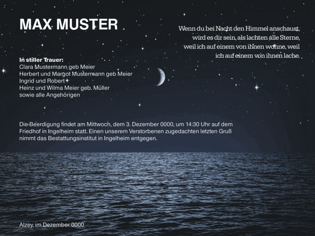 DECHERT Bestattungen digitale Anzeige 4