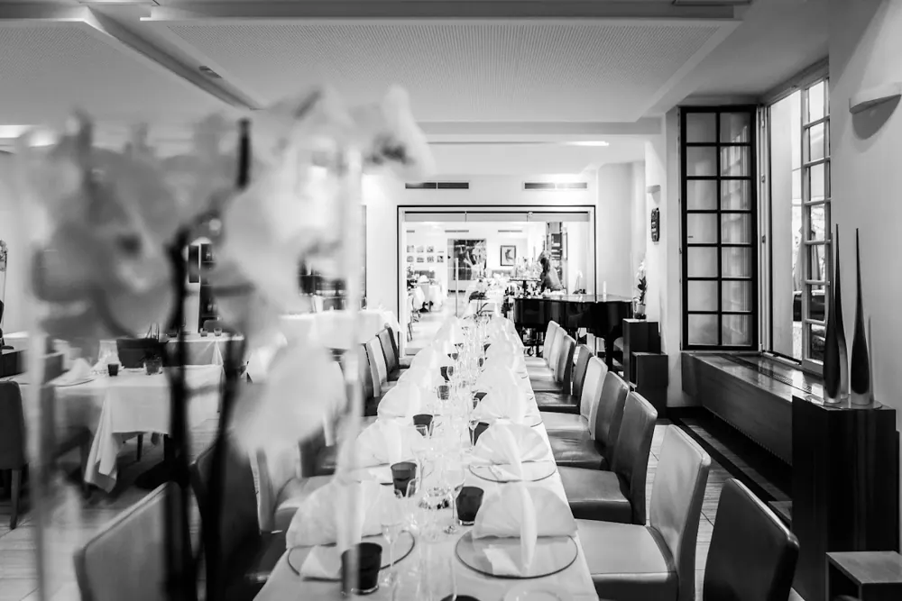 Gedeckte Tafel im Restaurant L'Orangerie